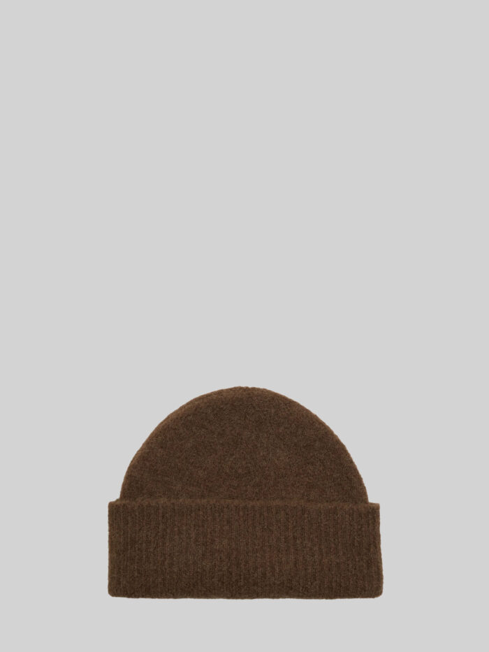 Ami Paris Brown alpaca Ami de Coeur beanie