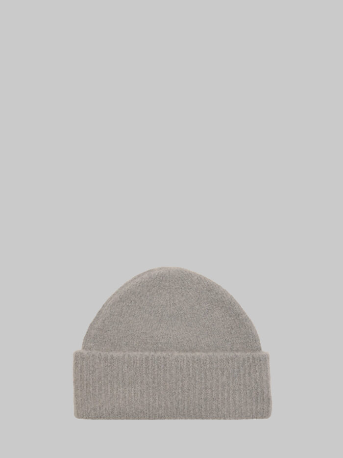 Ami Paris Grey alpaca Ami de Coeur beanie