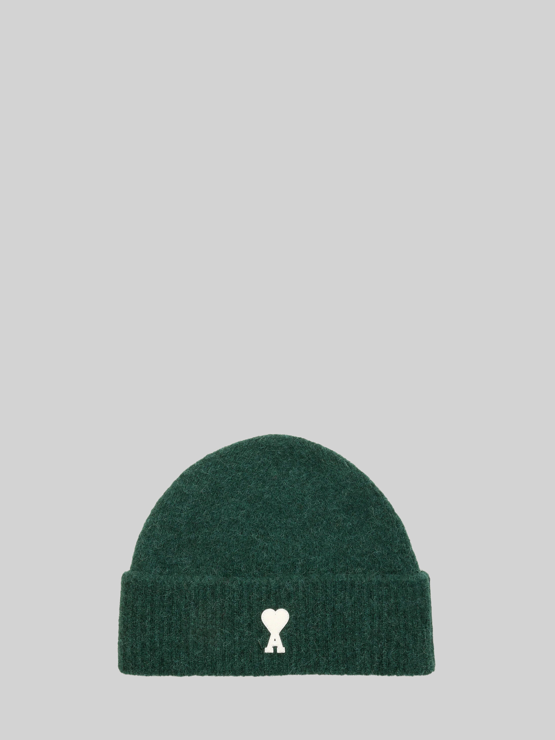 Ami Paris Green alpaca Ami de Coeur beanie