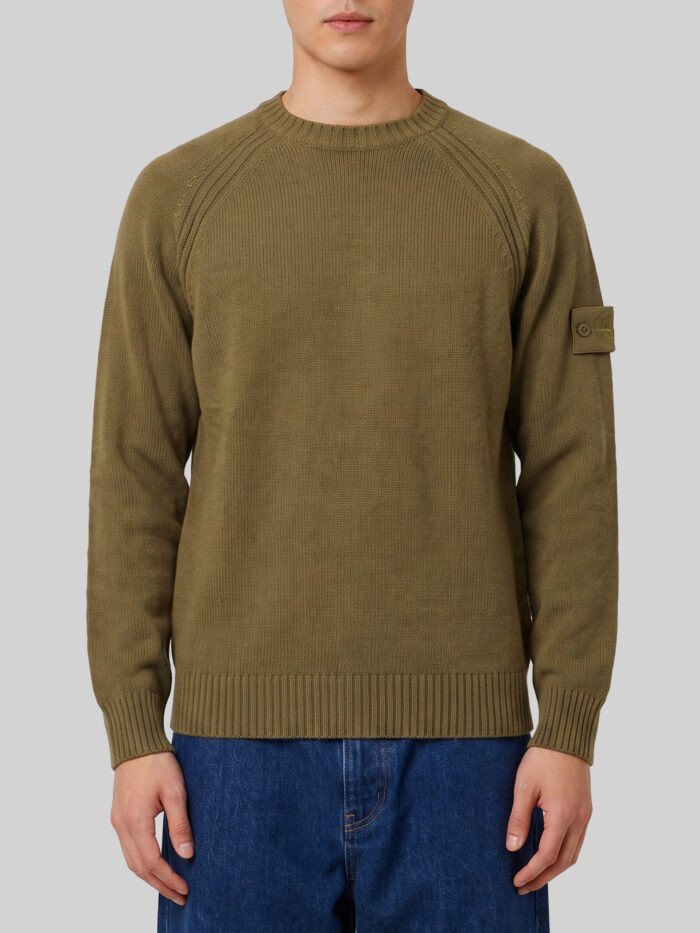 Stone Island Military green Ghost sweater