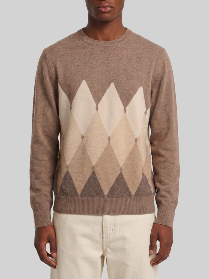 Ballantyne Cashmere crewneck Diamond sweater
