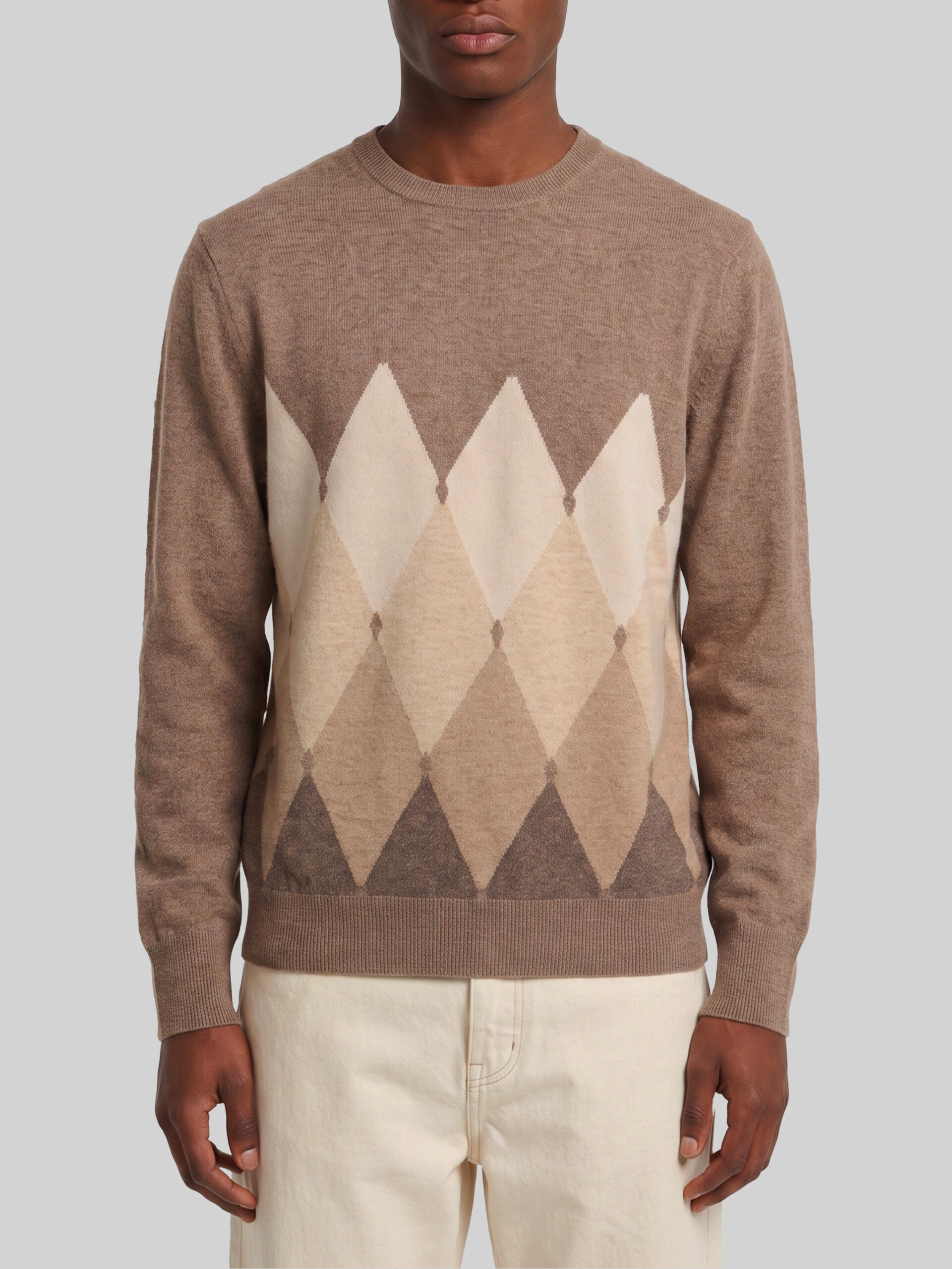 Ballantyne Cashmere crewneck Diamond sweater