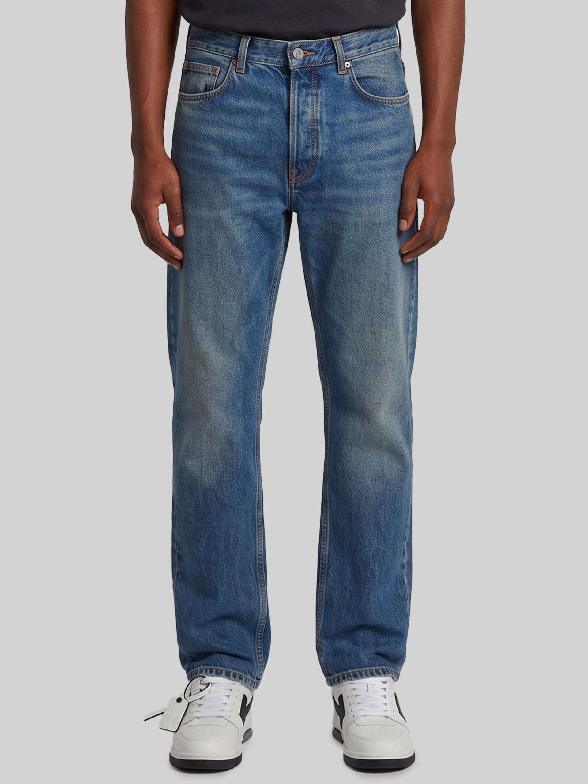 Off White Slim relax Half Harrow jeans