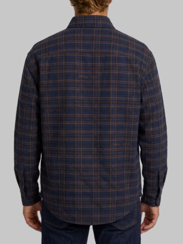 Off White Off-White Check padded overshirt