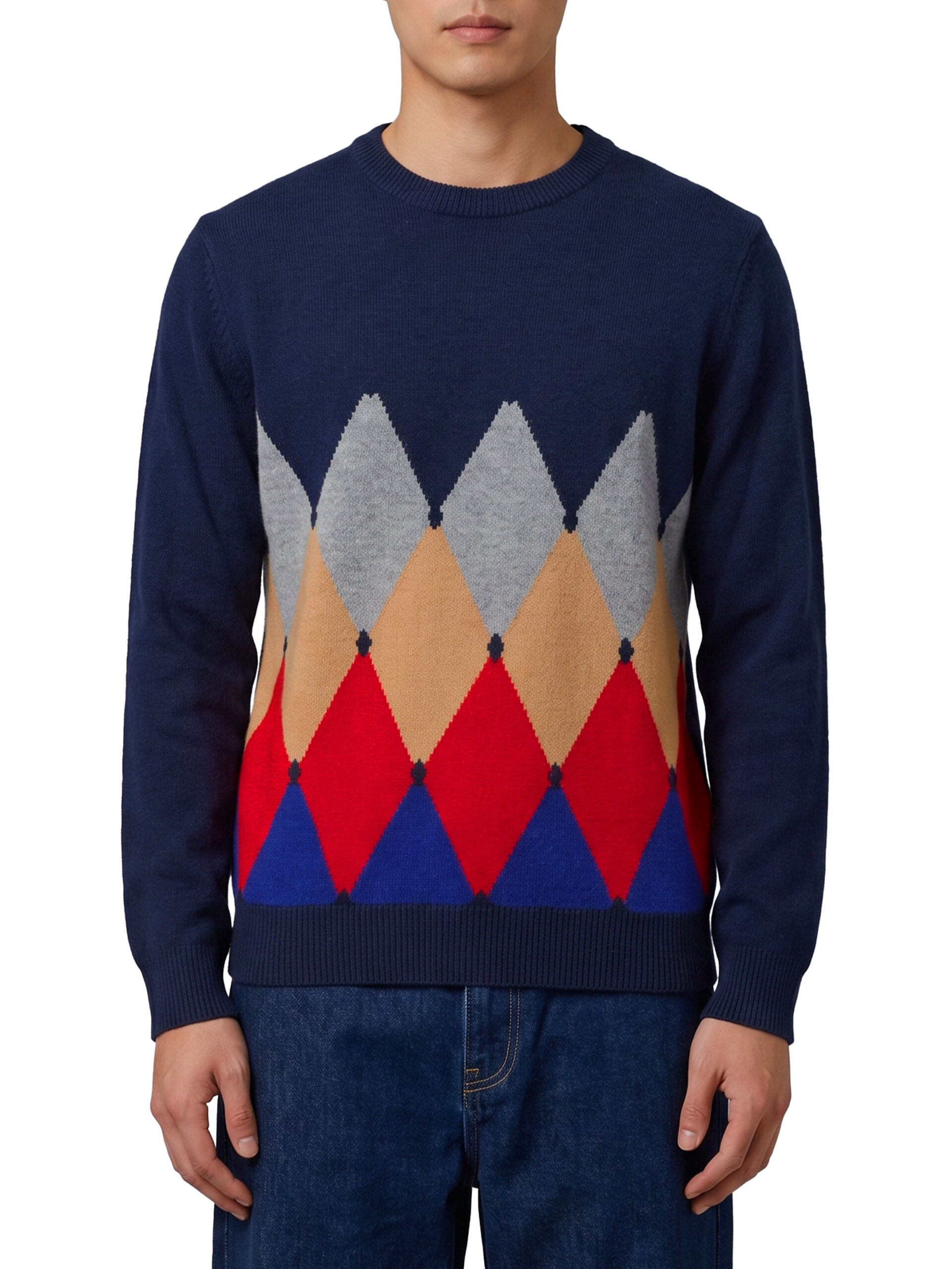 Ballantyne Cashmere crewneck Diamond sweater