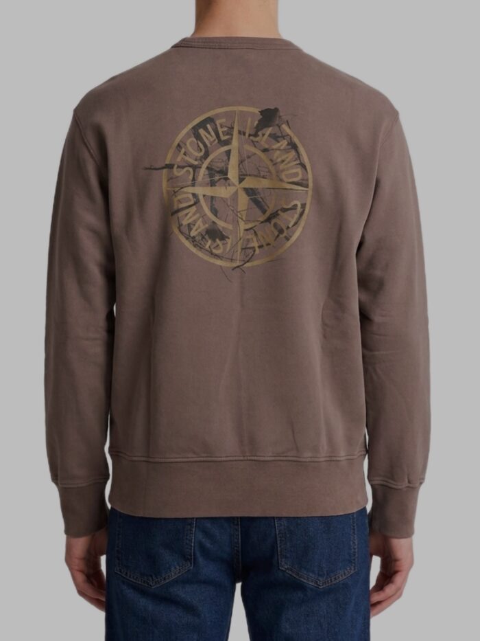 Stone Island Burgundy crewneck sweatshirt