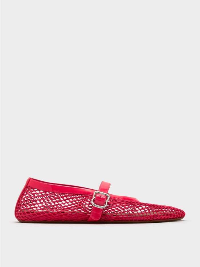 Alaia Mesh flat ballerinas