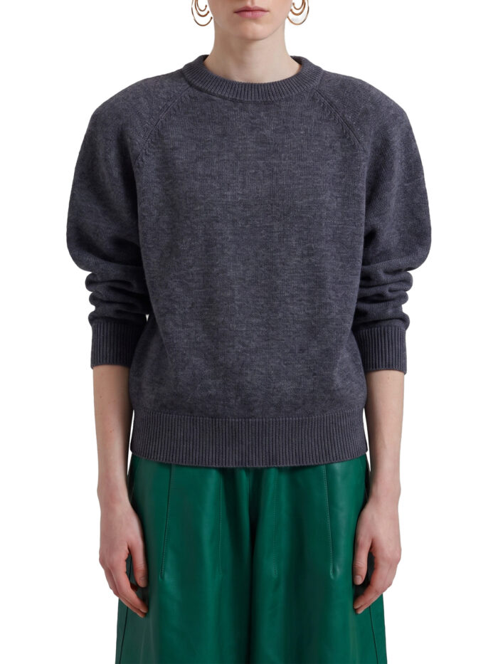 The Frankie Shop Dark grey Lina padded sweater