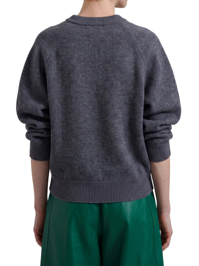 The Frankie Shop Dark grey Lina padded sweater