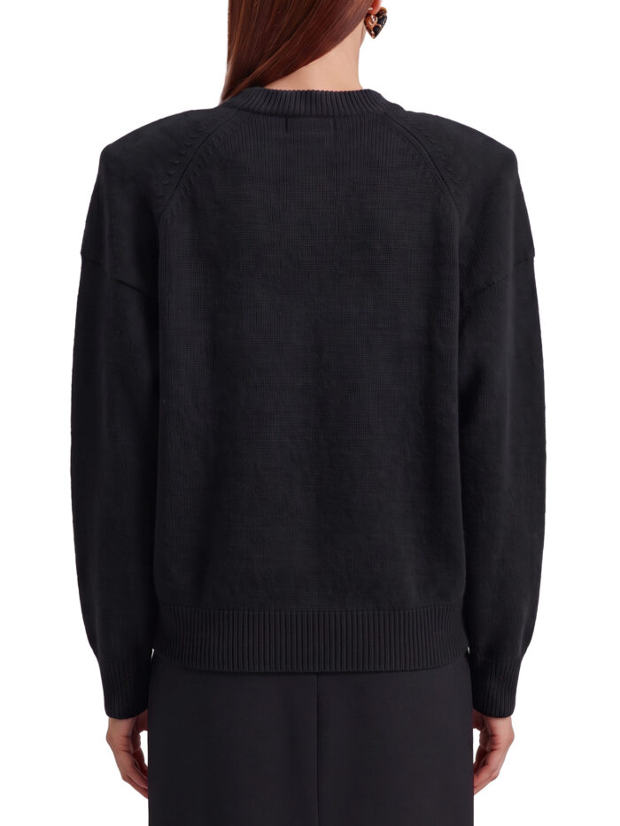 The Frankie Shop Black Lina padded sweater