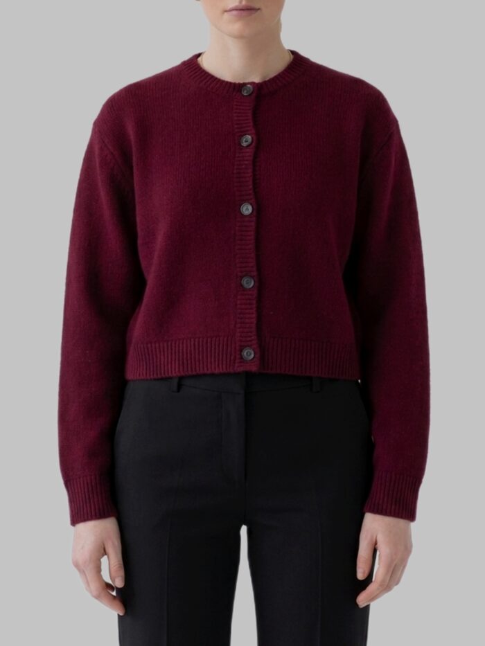 lisa yang deep plum emmylou cardigan jacket Lisa Yang Deep Plum Emmylou cardigan jacket