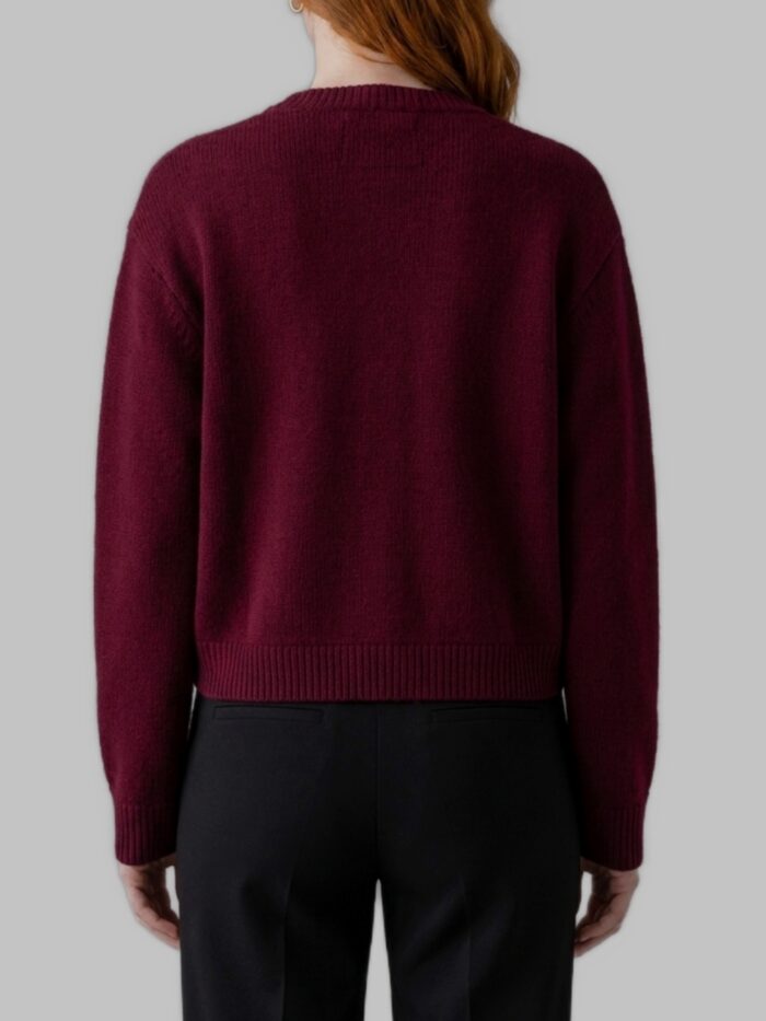 Lisa Yang Deep Plum Emmylou cardigan jacket