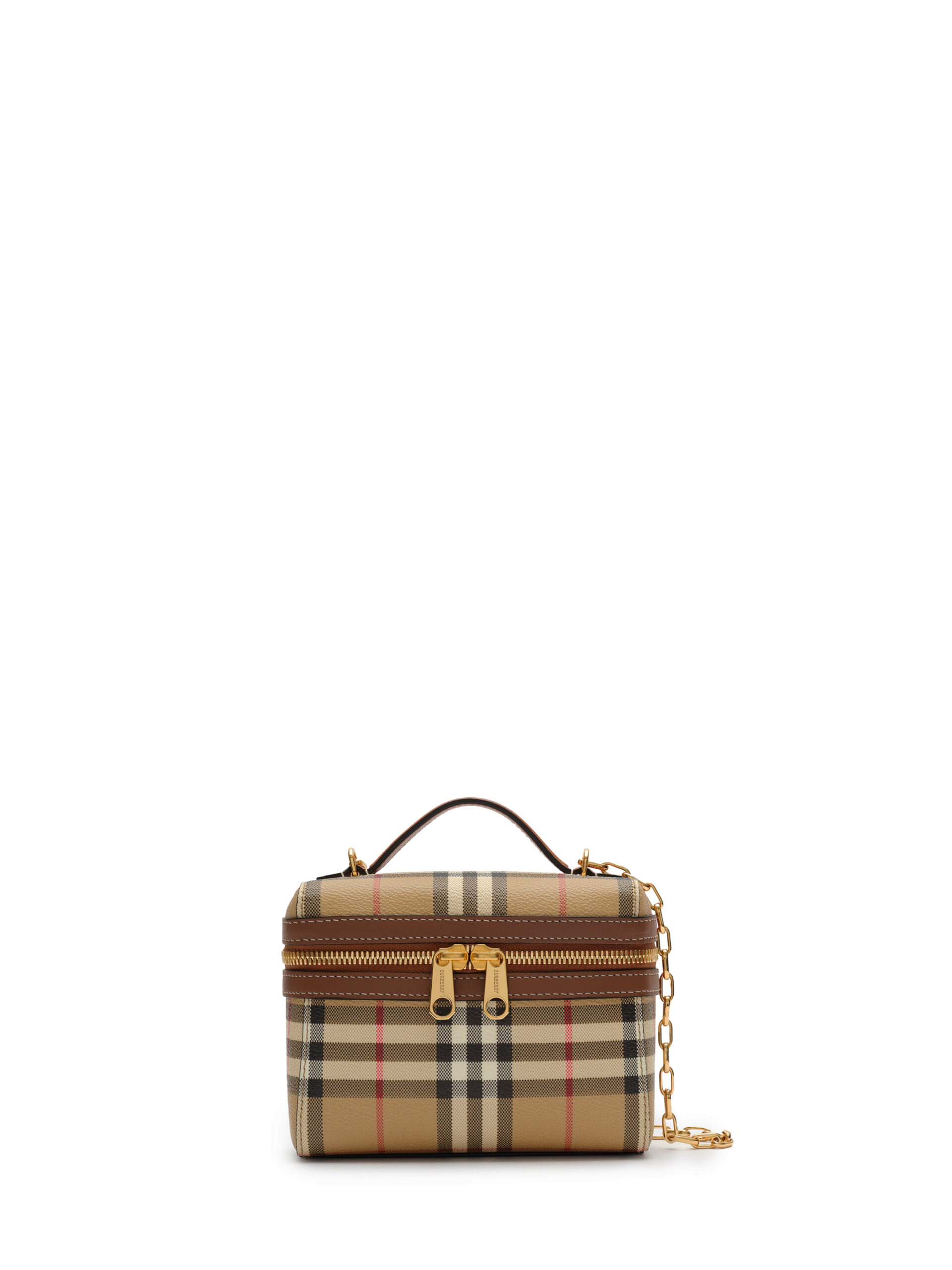 Burberry Mini Check Vanity Bag.