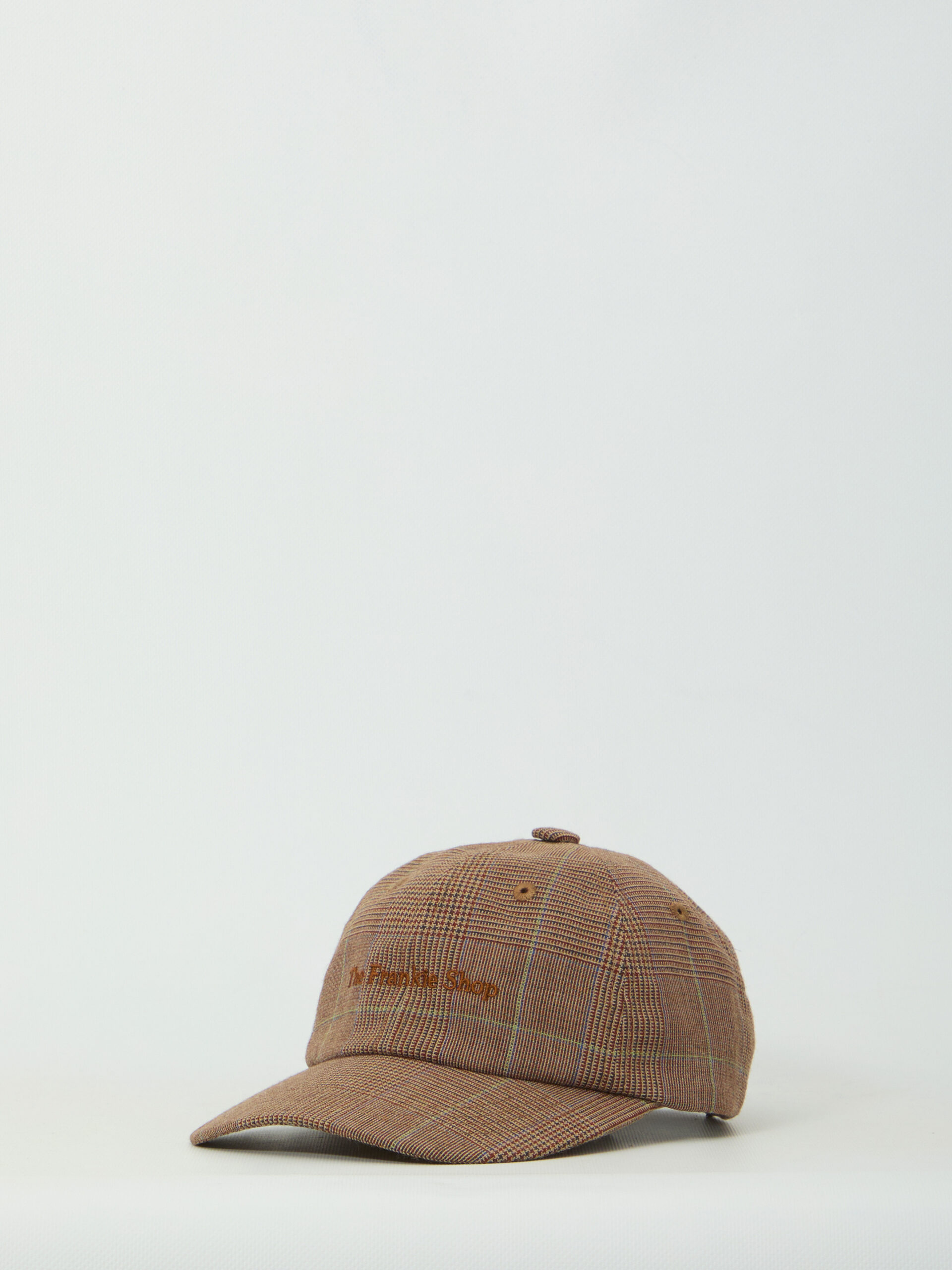 The Frankie Shop Brown glen plaid Frankie baseball cap