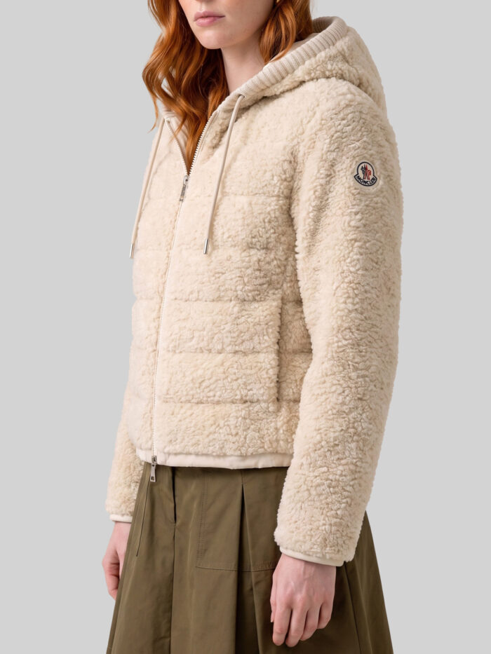 Moncler Quilted teddy-effect sweatshirt