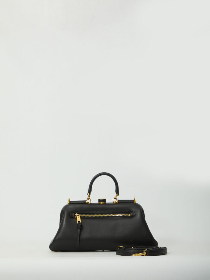 Dolce&gabbana Black lambskin shoulder bag