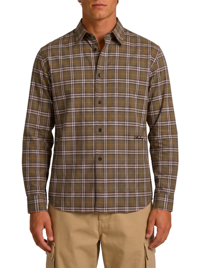 burberry check cotton shirt Burberry Check cotton shirt
