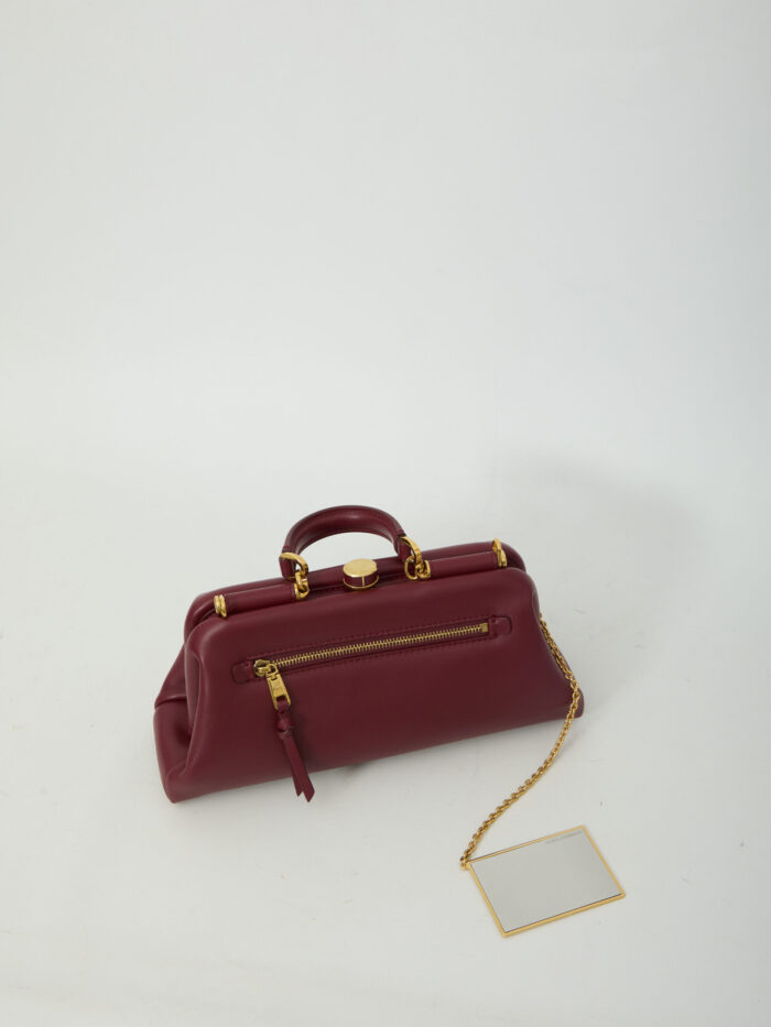 Dolce&gabbana Burgundy lambskin shoulder bag