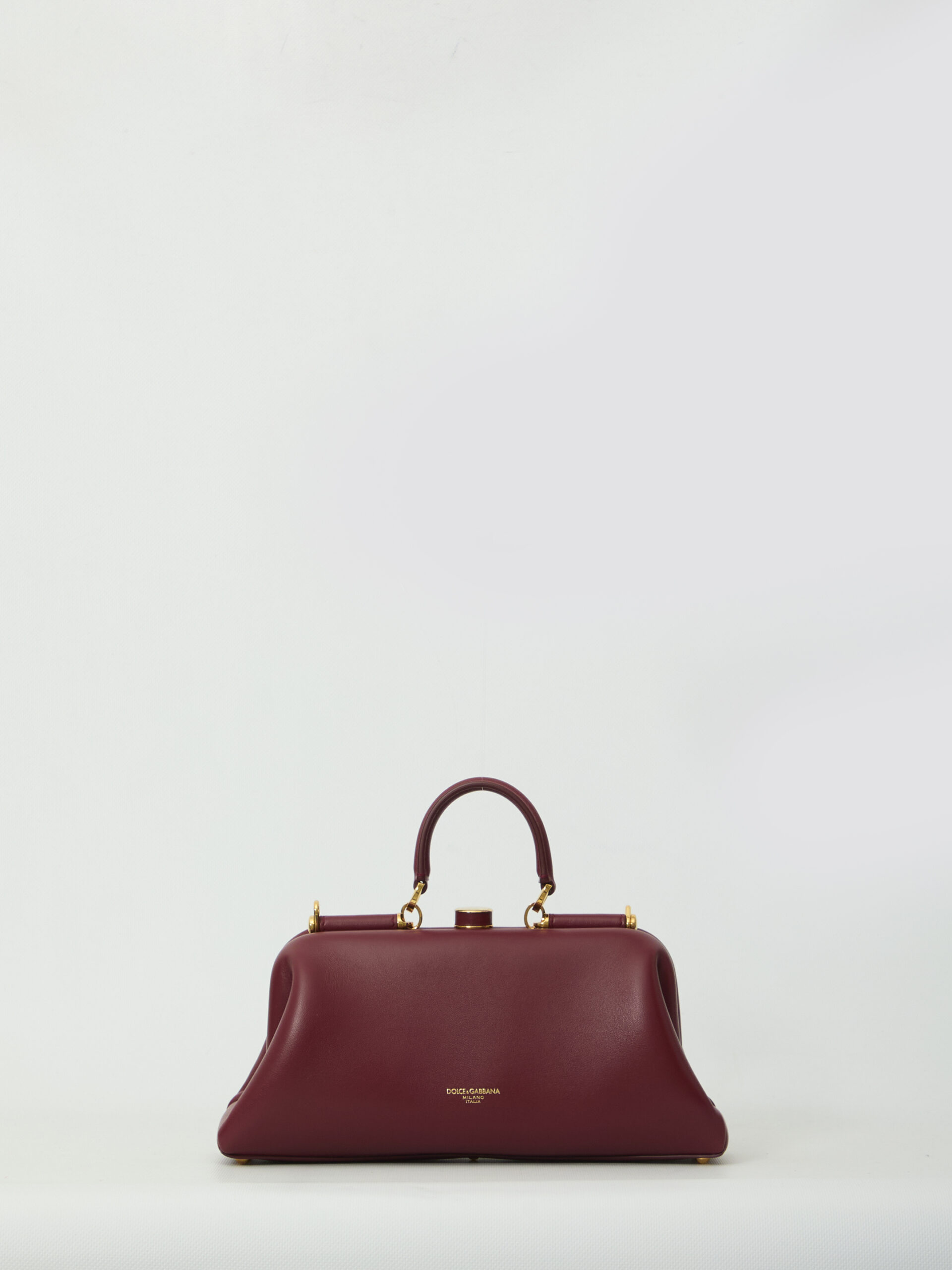 Dolce&gabbana Burgundy lambskin shoulder bag