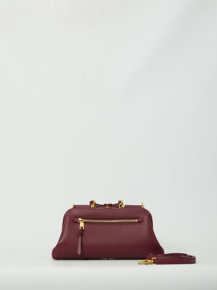 Dolce&gabbana Burgundy lambskin shoulder bag