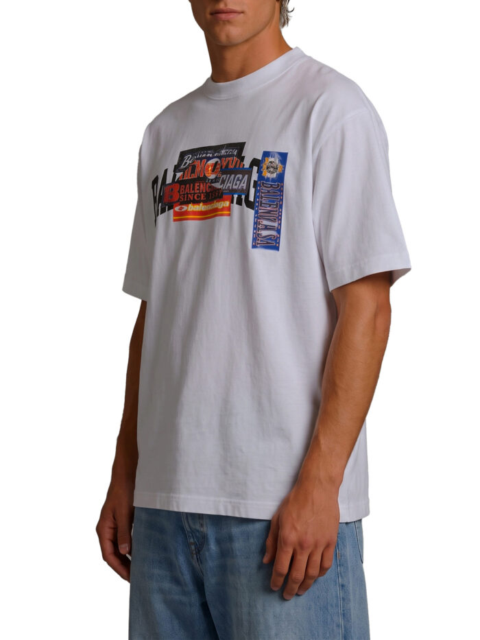 Balenciaga Medium fit Bumper Stickers T-shirt