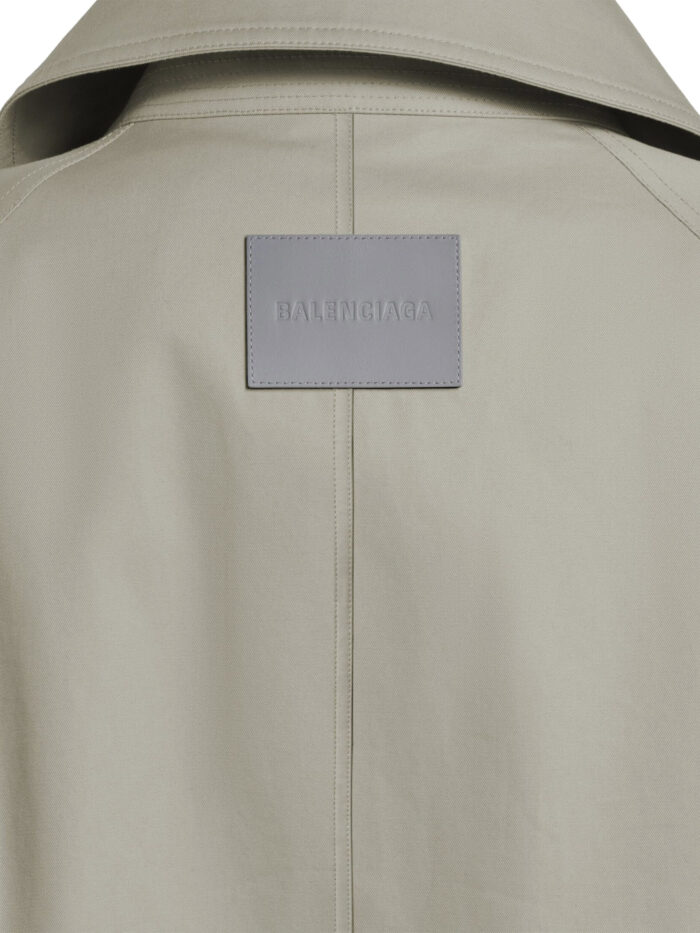 Balenciaga Light beige double-breasted trench coat
