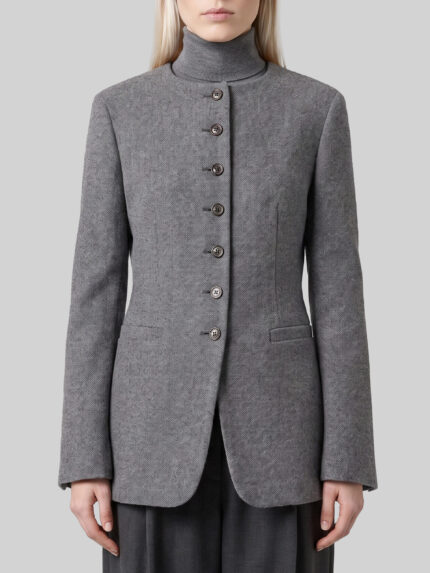 Max Mara Dark grey crew neck Falla jacket
