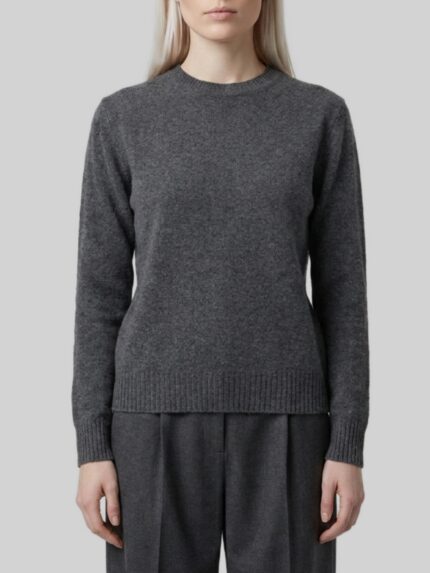 Max Mara Lume sweater in dark grey cashmere