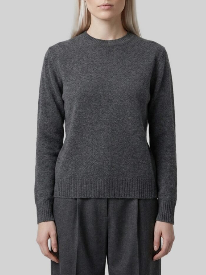 Max Mara Lume sweater in dark grey cashmere
