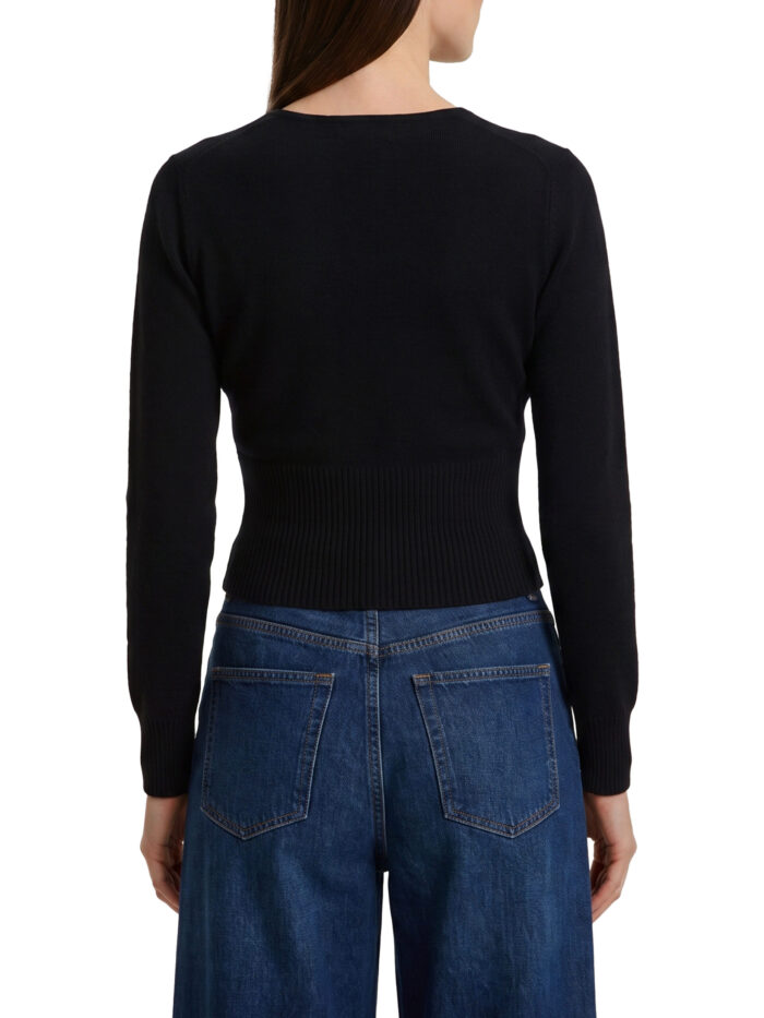 Max Mara Black crewneck Vetta top
