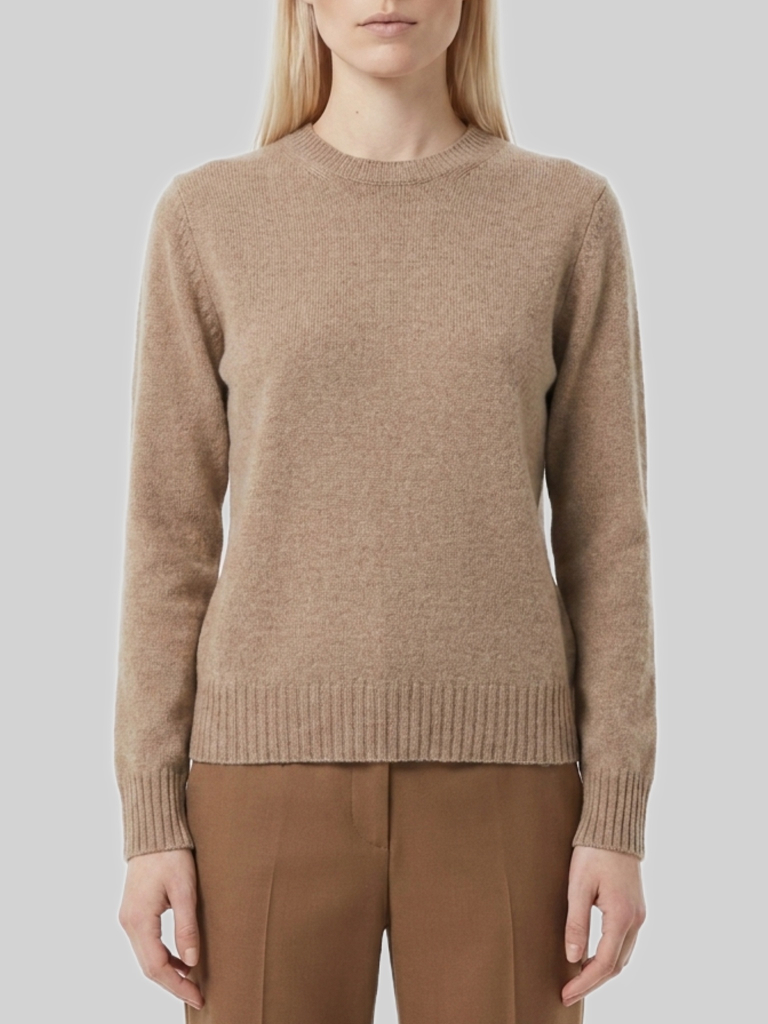Max Mara Lume sweater in dark grey cashmere