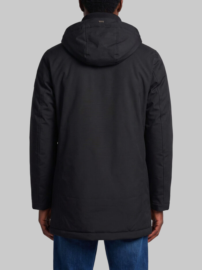 Herno Black knit-collar jacket