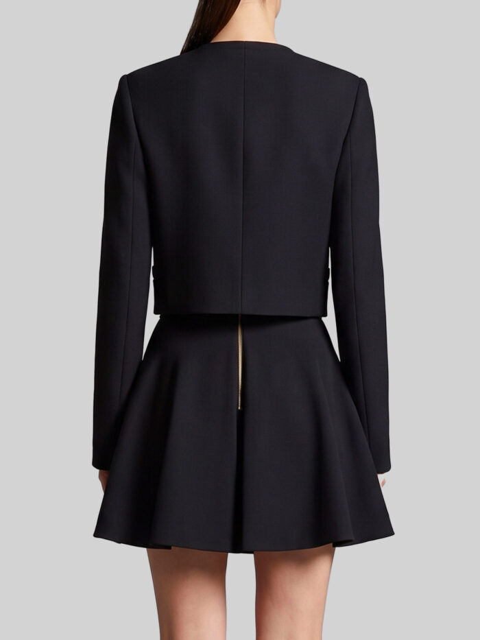 Versace Crop natté wool jacket