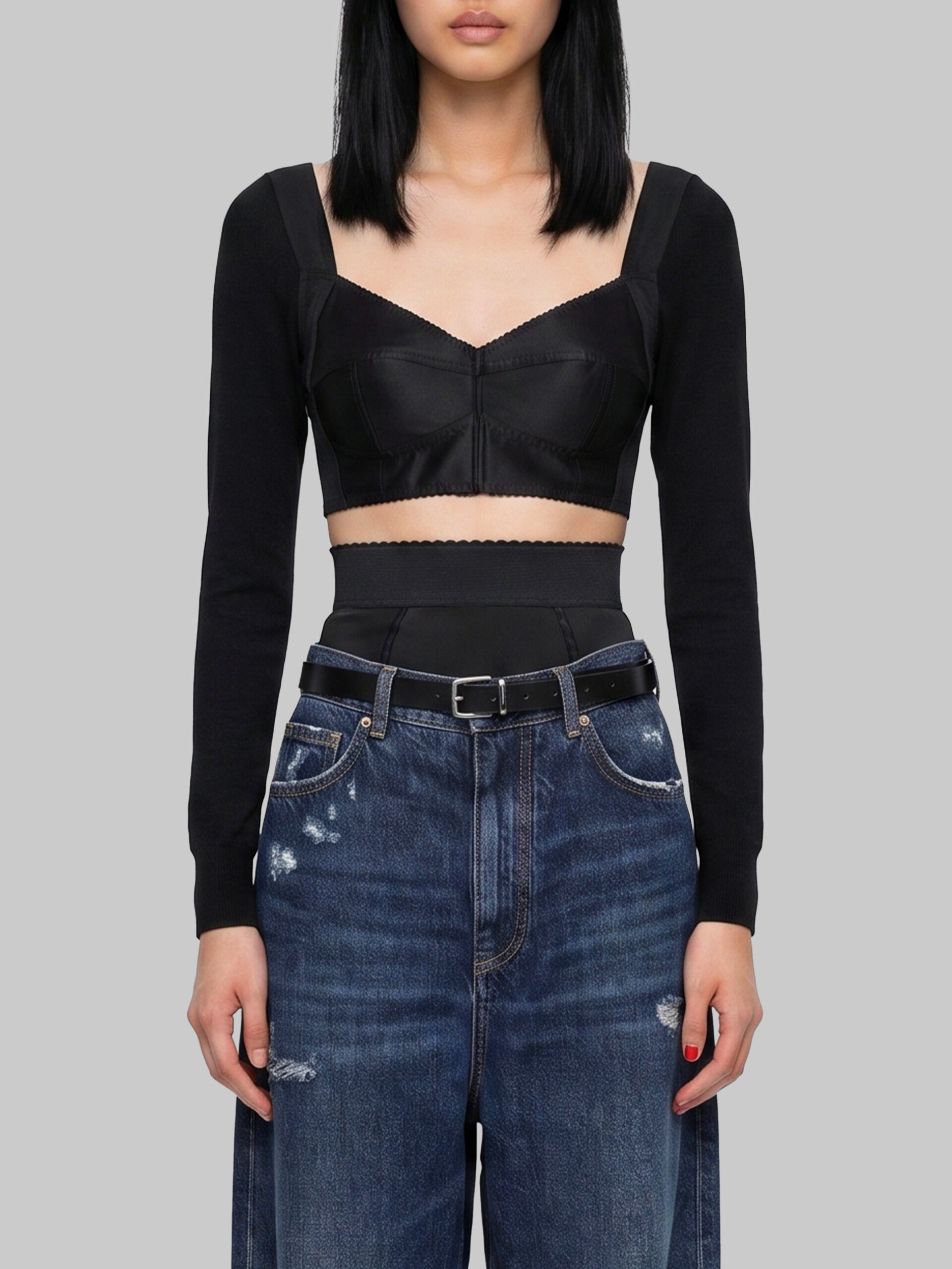 Dolce&gabbana Top bustier in satin