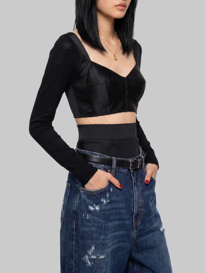 Dolce&gabbana Top bustier in satin
