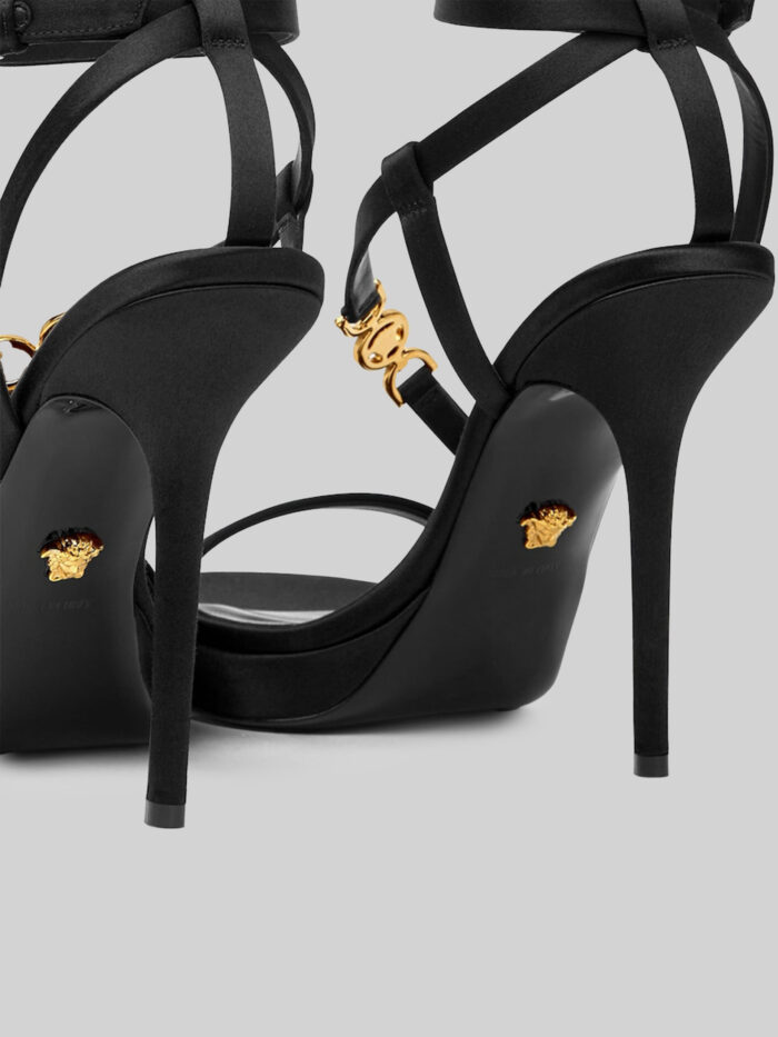 Versace Decorated satin Medusa '95 sandals