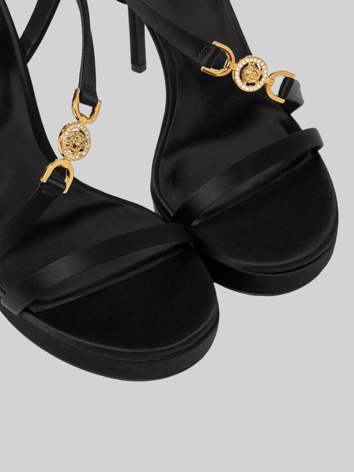 Versace Decorated satin Medusa '95 sandals