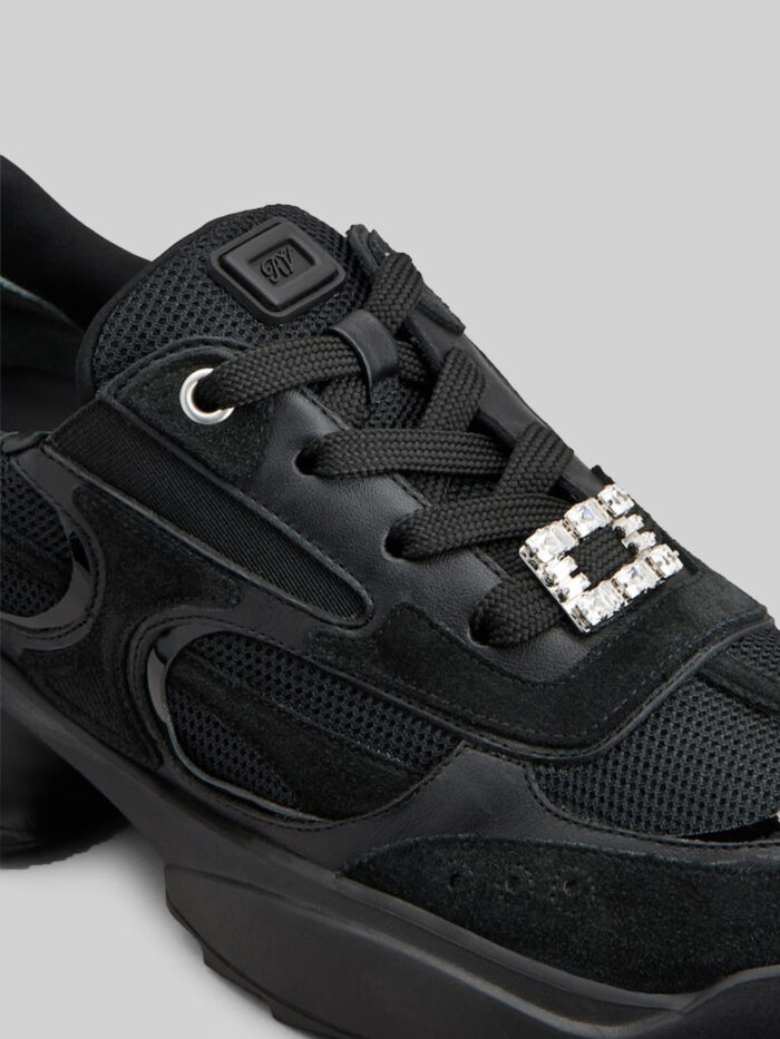Roger Vivier Viv' on the Run sneakers in leather and fabric