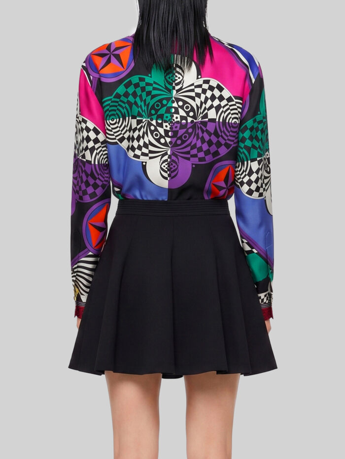 Versace Printed silk twill shirt