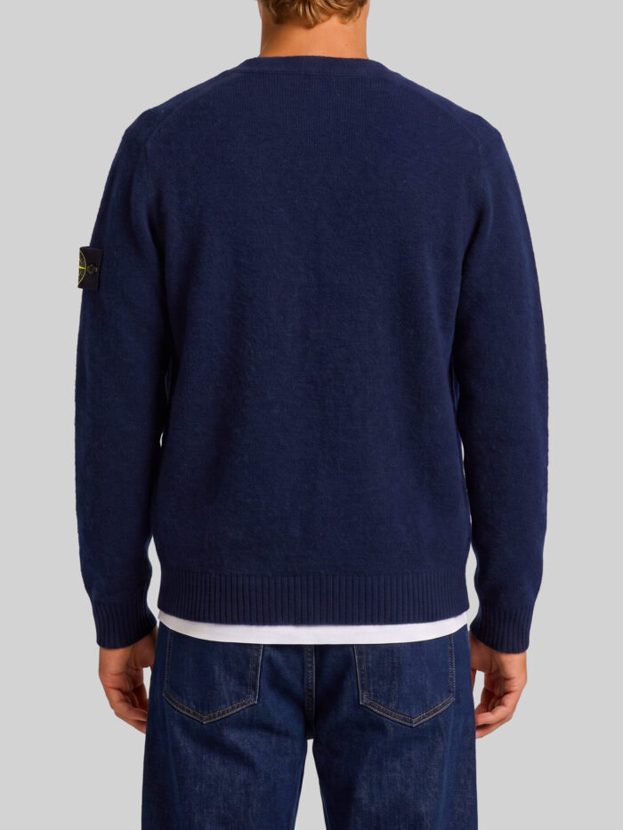 Stone Island Navy alpaca cardigan