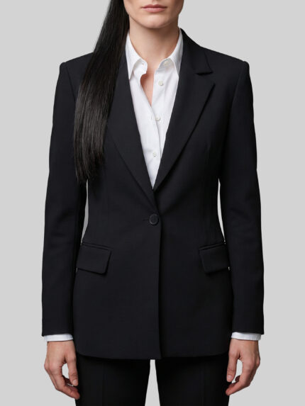 Sutton New York Single-breasted technical fabric jacket
