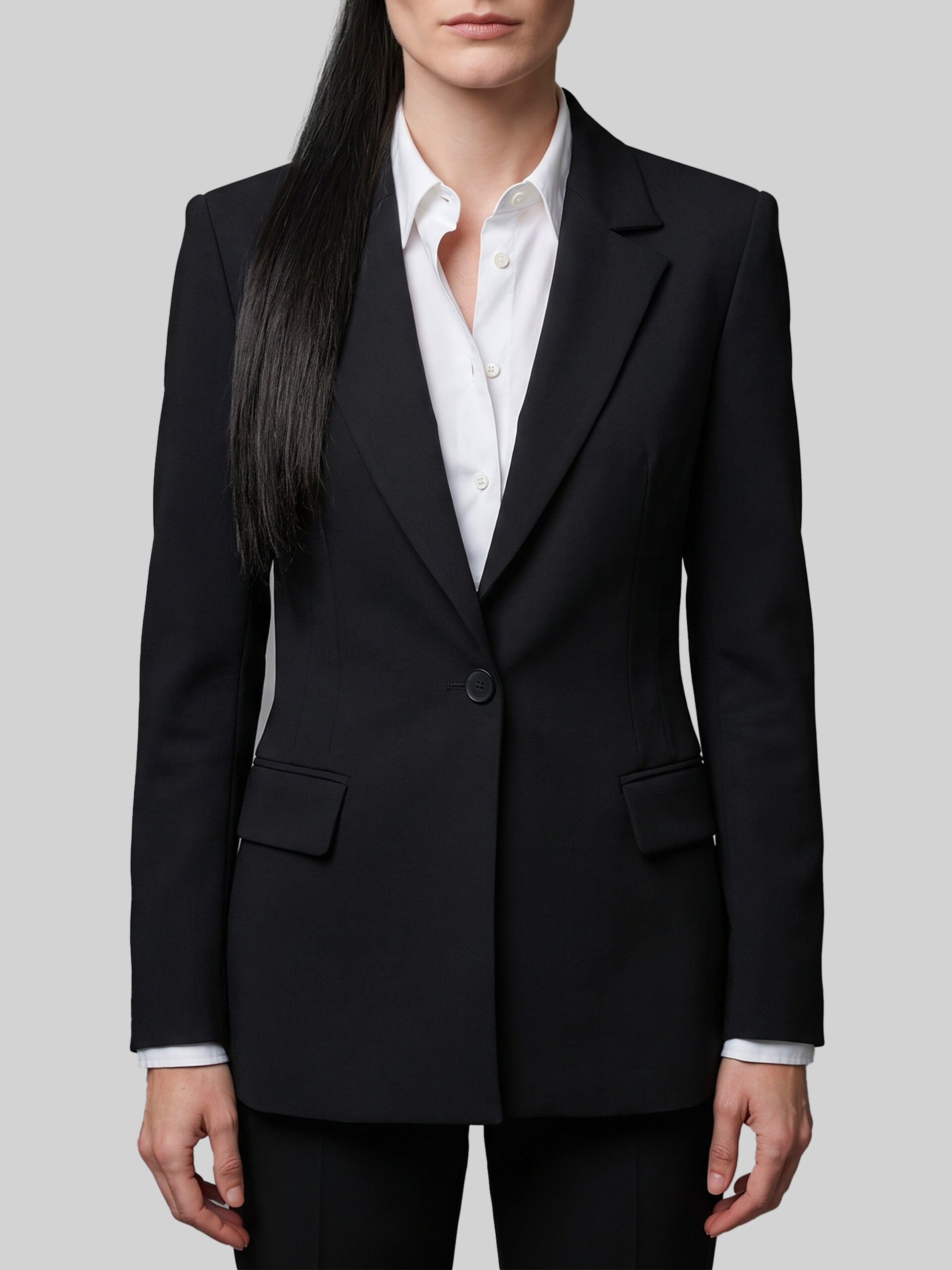 Sutton New York Single-breasted technical fabric jacket