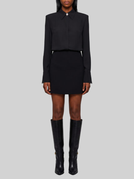 Sutton New York Double georgette shirt dress