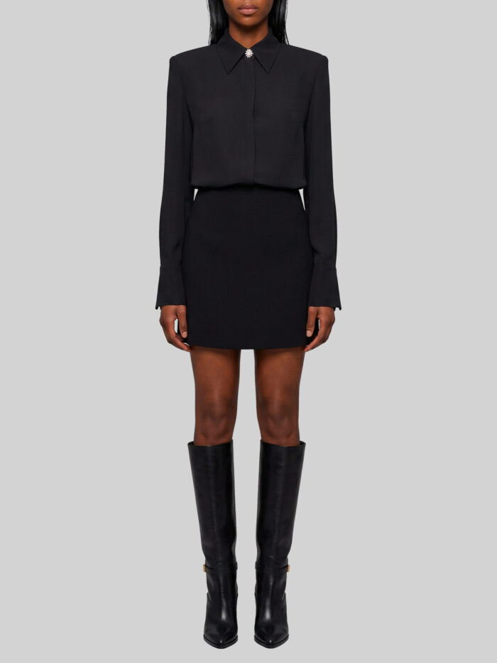 sutton new york double georgette shirt dress Sutton New York Double georgette shirt dress
