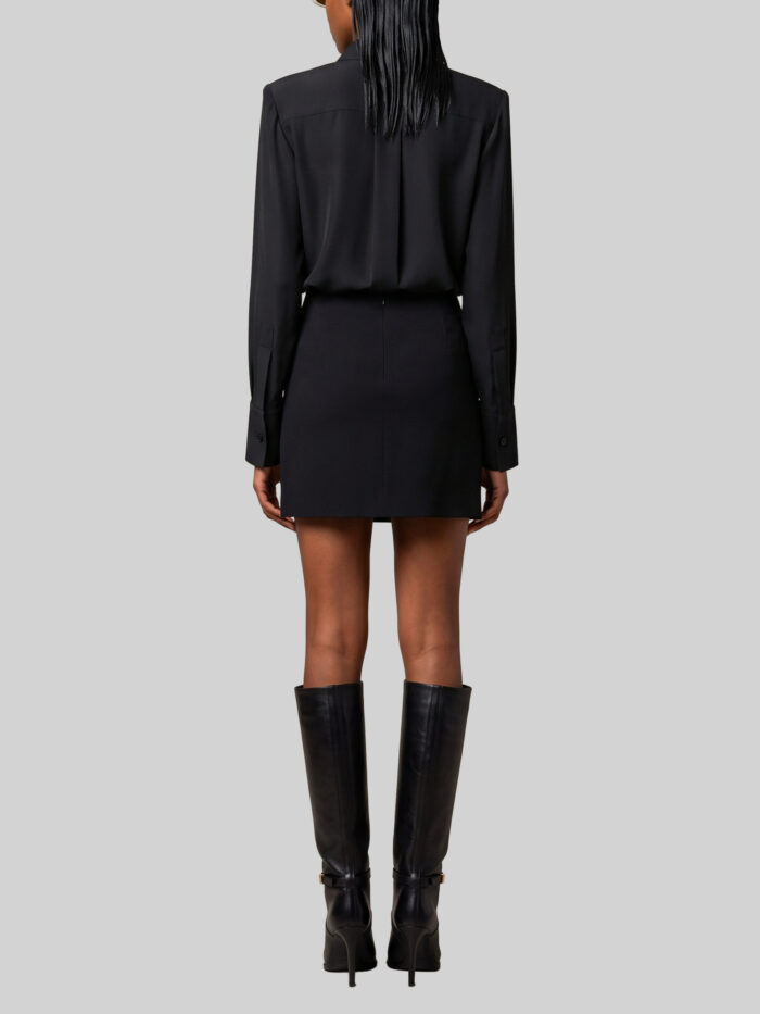 Sutton New York Double georgette shirt dress