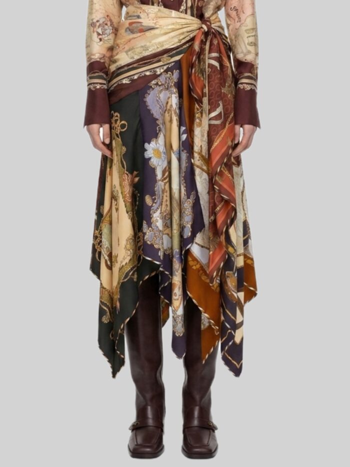 Zimmermann Draped midi skirt with Valiant scarf