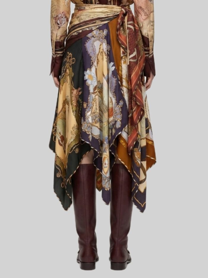 Zimmermann Draped midi skirt with Valiant scarf