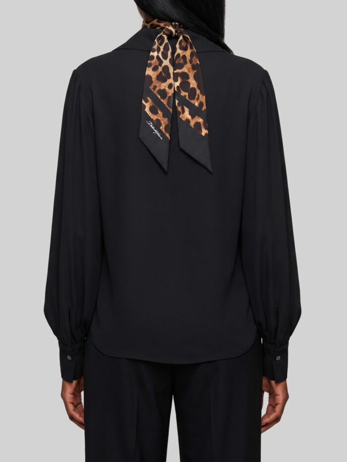 Sutton New York Black double georgette blouse