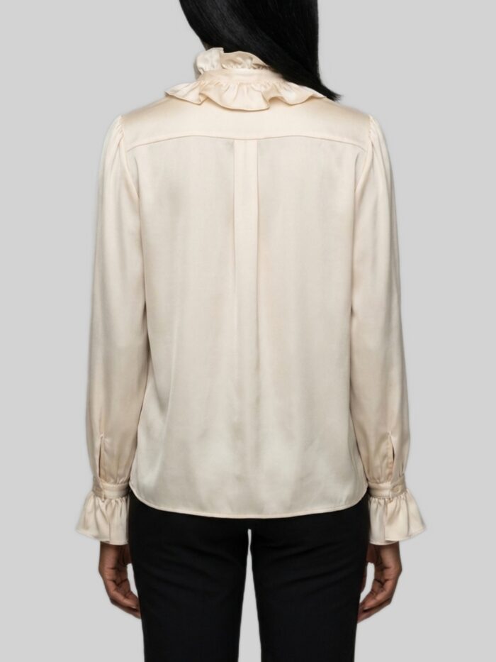 Sutton New York Champagne ruffled shirt