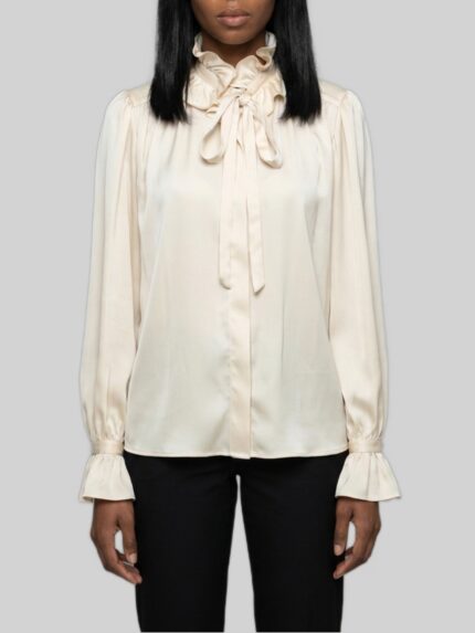 Sutton New York Champagne ruffled shirt